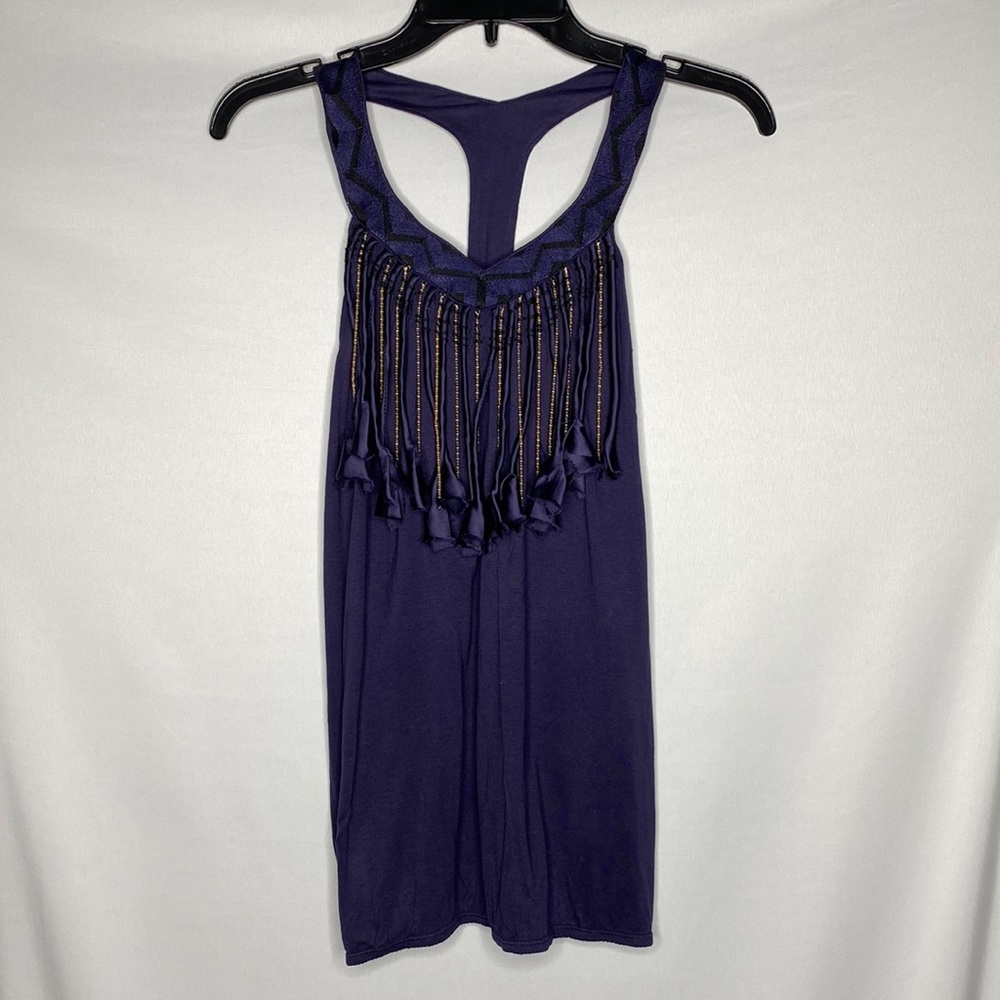 jaloux Fringe Razor Back Tank